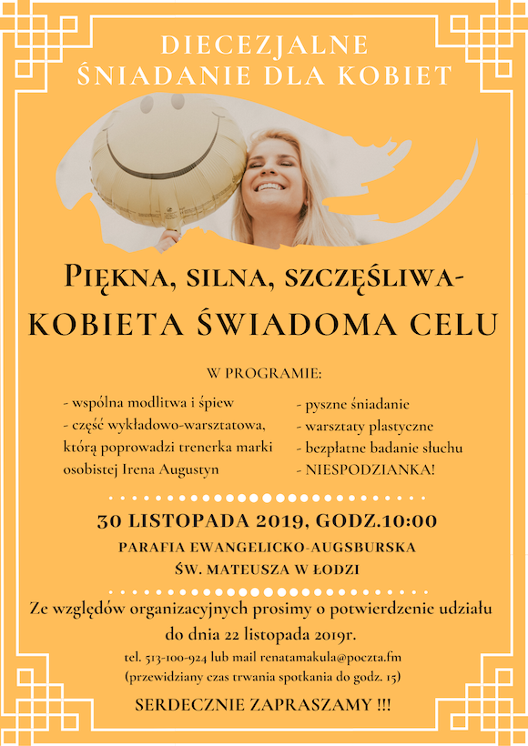 Diecezjalne Śniadanie dla Kobiet plakat