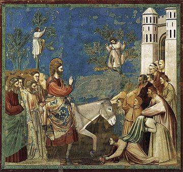 Wjazd Jezusa do Jerozolimy. Giotto di Bondone